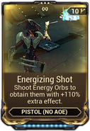  Energizing Shot Counts as picking up Energy Orbs.