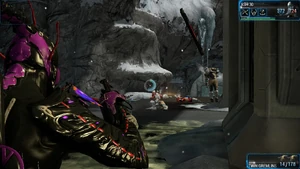 Reload animation with ammo clips flying in the air