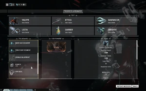 The Cronus blueprint on the mission reward screen.