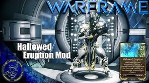 Warframe Let's Talk Oberon w the Hallowed Eruption Augment (U15