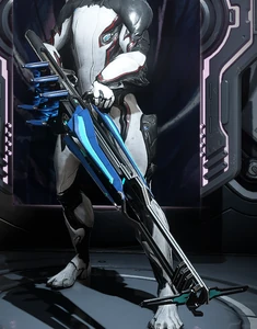 Velocitus when open and equipped as a heavy weapon