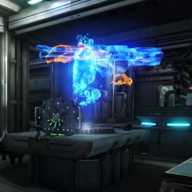 Hologram of Grineer boarding Corpus ship