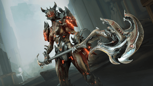 Wield her Sarofang axe to cut down the wicked