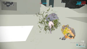 Nauseous Crawler vomit attack on Loki's Decoy