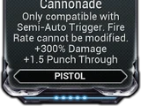 Semi-Pistol Cannonade