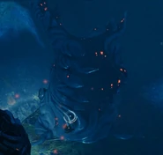 Infested tumor grown out of destroyed pumpkin container