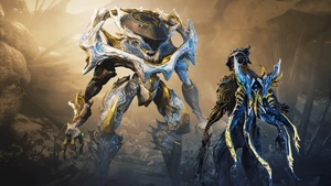 Poster pour l'Aspect Necramech Karnolyth Skin et la Syandana Crinoid Prime