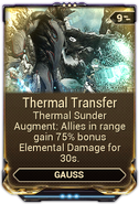  Thermal Transfer (Hold cast grants  Heat damage)