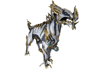 Tang Prime Kubrow - The product of untold generations of selective breeding, coupled with multifold iterations of Orokin bioengineering, created this: the Tang breed of Kubrow. Faithful guardians of the most revered.