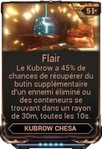 Flair Le Kubrow Chesa recherche les butins pour son maître.