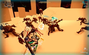 A vast pack of Manics on the hunt.