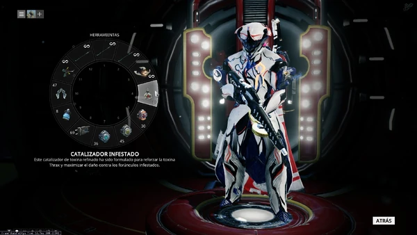 Catalizador infestado es el segundo componente que necesitaremos introducir mientras se mezcla la toxina (4 en total son los necesarios).