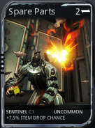 Spare Parts old card before Update 13.1