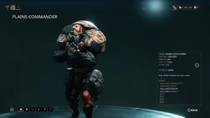 Plains Commander as seen on The Codex