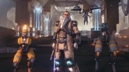 Veso with his robot companions, seen during the TennoCon 2021 trailer.