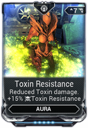  Toxin Resistance (-15% damage type modifier for  Toxin damage)