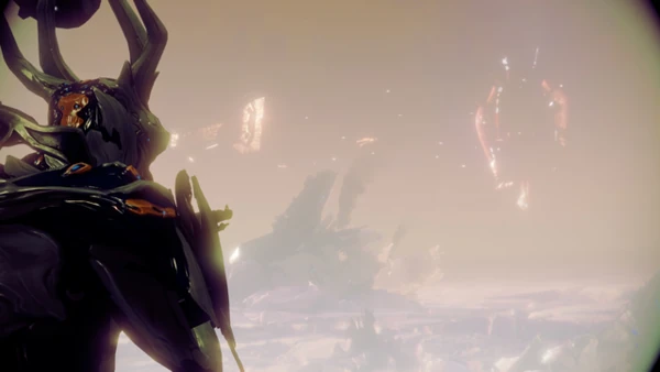 Una nave Corpus en batalla contra una nave de la clase Fomoré