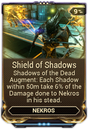  Shield of Shadows (6% damage reduction per linked  Shadows of the Dead)
