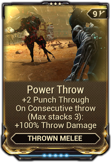 Thrown melee deals stance mods