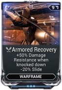  Armored Recovery (50% damage reduction. Only useable in Conclave)