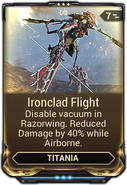  Ironclad Flight (40% damage reduction)