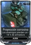 Proyección corrosiva