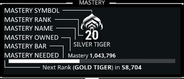 Mastery Rank, WARFRAME Wiki