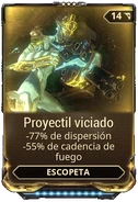 Proyectil viciado (275 kB) Proyectil viciado