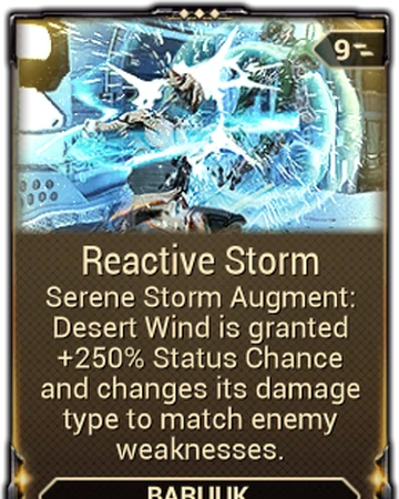 Reactive Storm Warframe Wiki Fandom