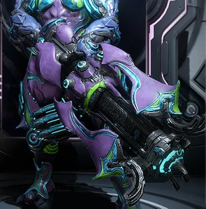 Larkspur while equipped as a heavy weapon