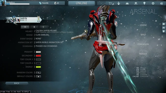 The Phased Asa Syandana cannot be colored