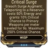 Critical Surge
