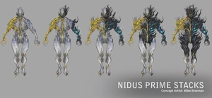 Concept Art du Cumul de Mutation de Nidus Prime à la Tennocon 2021