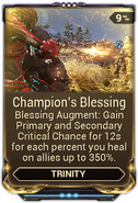 Champion's Blessing
