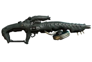 Argonak (101 kB) Argonak – Enemies near the crosshair and within 100m are given thick outlines in the weapon's energy color. Zoom level is higher in semi-auto mode.