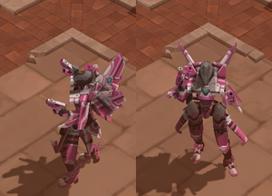 Excalibur's default helmet as it appears within Airmech