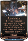  Scan Matter Periodically marks the minimap with resource containers.