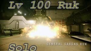 Warframe solo lv100 Sargas Ruk with builds