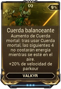 Cuerda balanceante