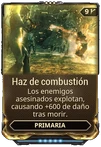 Haz de combustión