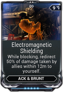  Electromagnetic Shielding (50% damage redirection for allies)
