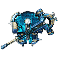  Tenet Agendus (MR 14) - Hammer and shield whose heavy attacks launch energy disks.