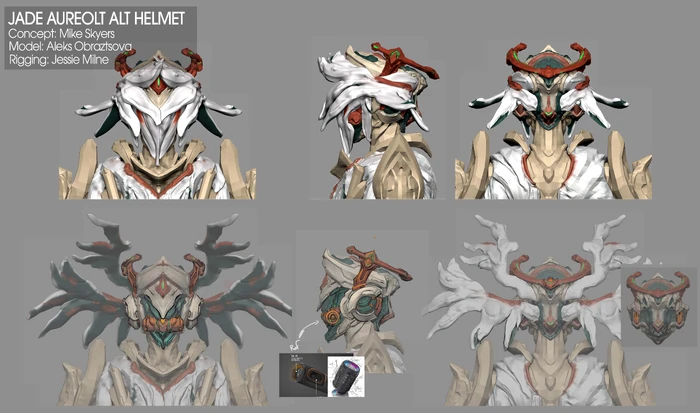 модель альтернативного шлема Джейд Аурелот