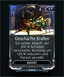 Geschärfte Krallen