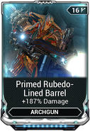  Primed Rubedo-Lined Barrel