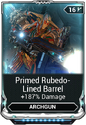 Primed Rubedo-Lined Barrel 350  350 175,000 Credits 175,000