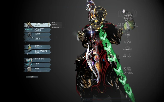 Asa Syandana on Frost Prime.