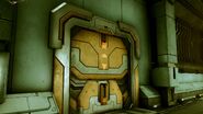 Lab door