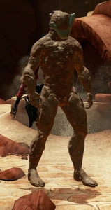 A Excalibur Sand Shadow summoned by the Tomb Protector.