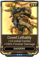  Covert Lethality (Daggers only)